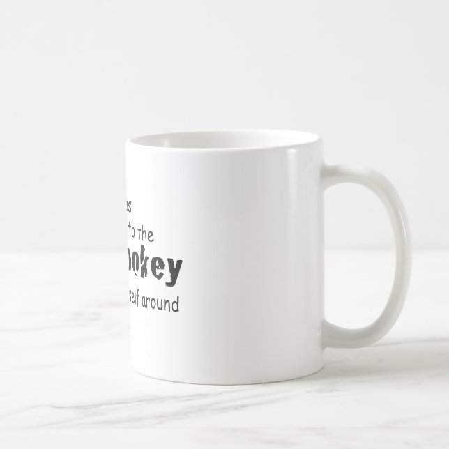 I was Addicted to the Hokey Pokey Typography Quote Coffee Mug (Right)