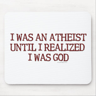 I Was An Atheist Mouse Mat