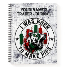 I Was Born to Make Pips Rough Texture Bear Trader