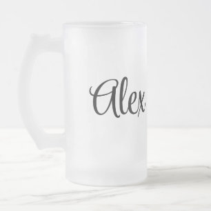 I was born to play soccer frosted glass beer mug