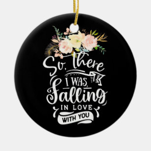 I Was Falling In Love With You Ceramic Tree Decoration