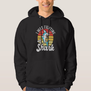 I Was Fighting A Shark  Broken Leg 1 Hoodie