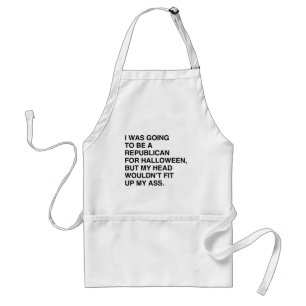 I WAS GOING TO BE A REPUBLICAN FOR HALLOWEEN STANDARD APRON