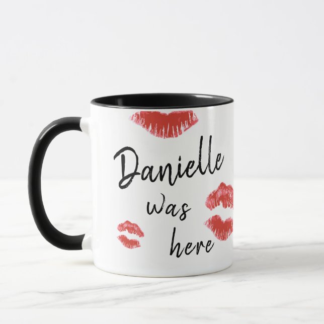 I Was Here- Always Mark My Territory Personalised Mug (Left)