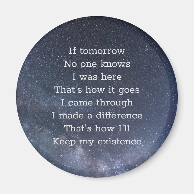 I Was Here Magnet (Front)