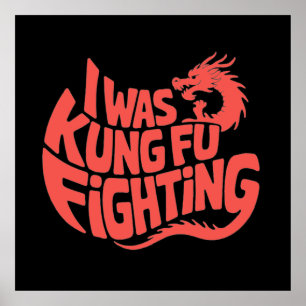 I was kung fu fighting poster
