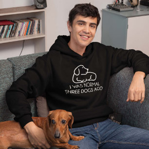 I Was Normal Three Dogs Ago Hoodie