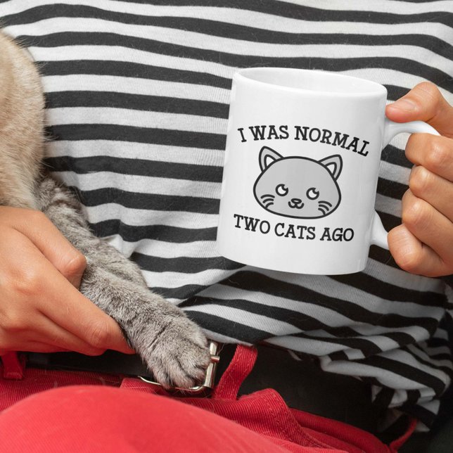 I Was Normal Two Cats Ago Coffee Mug (Creator Uploaded)