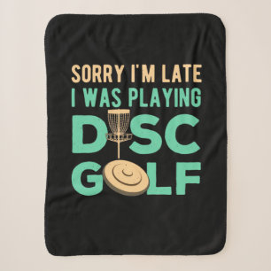 I Was Playing Disc Golf Sherpa Blanket