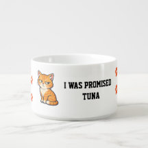 I Was Promised Tuna Grumpy Orange Tabby Cat