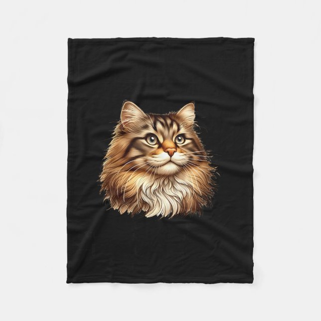 I Was Taught To Think Before I Act Funny Cat Sarca Fleece Blanket (Front)