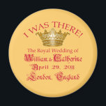 I Was There at the Royal Wedding Tshirts Magnet<br><div class="desc">I was there, at the royal wedding of Wills and Kate! If you were there, then treat yourself to a t-shirt or mug that will serve as a great memento of the historic occasion! And if you were only there "in spirit", that's okay too! Customisable, and you can choose your...</div>