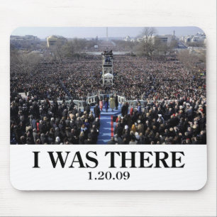 I WAS THERE: Crowd at Inauguration during Ceremony Mouse Mat