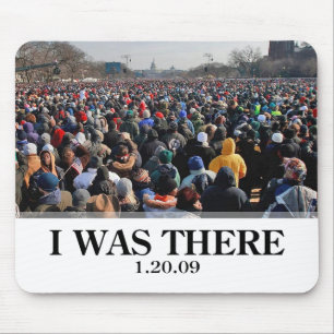 I WAS THERE: Crowd at Obama Inauguration Mouse Mat