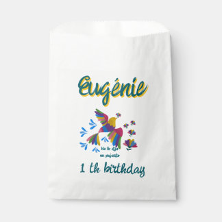 "I Was Told by a Pajarito" Editable Mexican Art Favour Bags