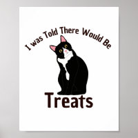 I Was Told There Would Be Treats Funny Tuxedo Cat