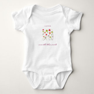 i was, worth the wait baby bodysuit