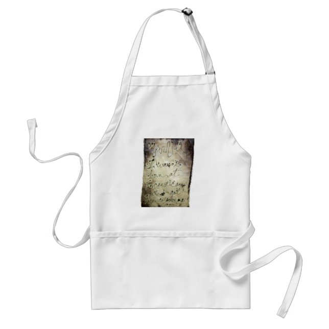 I wasn't born at Encausticamp apron (Front)