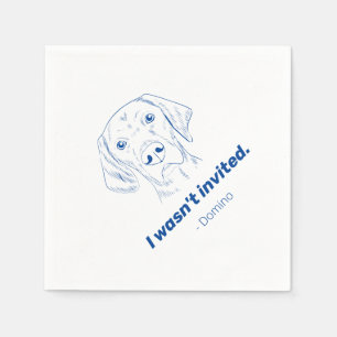 I Wasn't Invited German Pointer Wedding Napkins