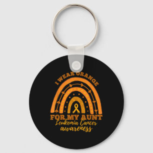 I We Wear Orange For My Aunt Leukaemia Cancer Awar Key Ring