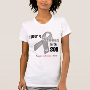 I Wear a Grey Ribbon For My Son T-Shirt