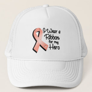 I Wear a Peach Ribbon For My Hero Trucker Hat