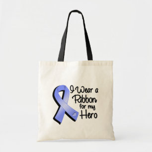 I Wear a Periwinkle Ribbon For My Hero Tote Bag
