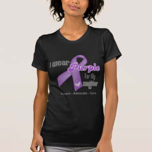I Wear a Purple Ribbon For My Daughter T-Shirt