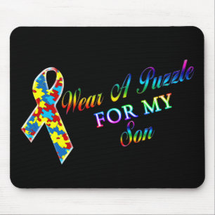 I Wear A Puzzle for my Son Mouse Mat