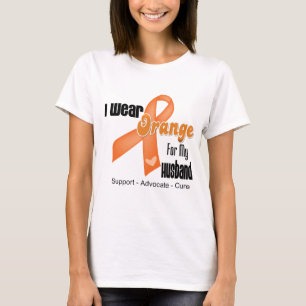 I Wear an Orange Ribbon For My Husband T-Shirt