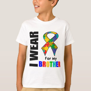 I Wear Autism Ribbon For My Brother T-Shirt