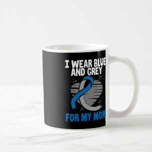 I Wear Blue And Grey For My Mum Diabetes Type 1 1 Coffee Mug