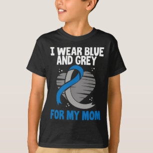 I Wear Blue And Grey For My Mum Diabetes Type 1 1 T-Shirt