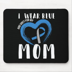 I Wear Blue And Grey For My Mum Diabetes Type 1 Mouse Mat