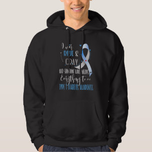 I Wear Blue And Grey For Type 1 Diabetes Awareness Hoodie