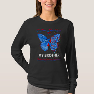 I Wear blue And Red For My Brother Pulmonary Fibro T-Shirt