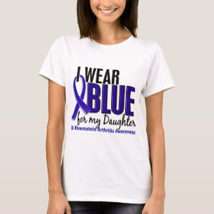 I Wear Blue Daughter Rheumatoid Arthritis RA T-Shirt
