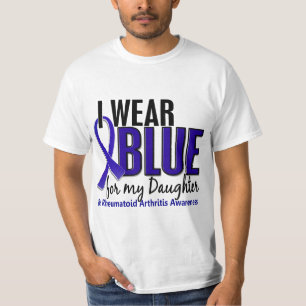 I Wear Blue Daughter Rheumatoid Arthritis RA T-Shirt