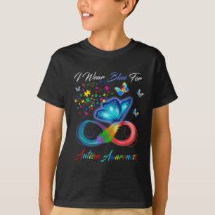 I Wear Blue For Autism Awareness - Autism Awarenes T-Shirt