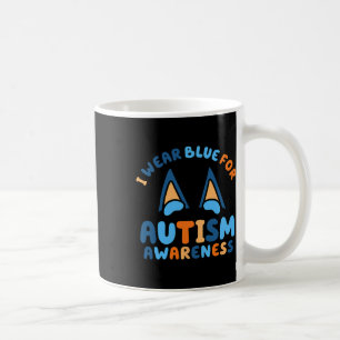 I Wear Blue For Autism Awareness Love Accept Under Coffee Mug