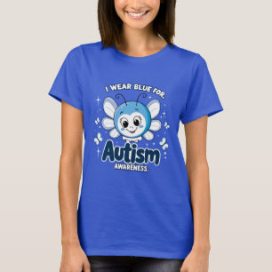 I wear blue for autism awareness T-Shirt