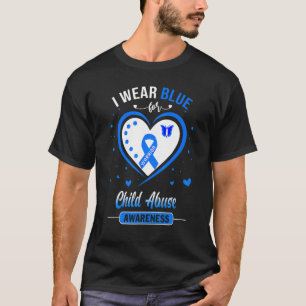 I Wear Blue For Child Abuse Awareness Warrior T-Shirt