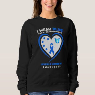 I Wear Blue For Granddaughter Juvenile Arthritis A Sweatshirt