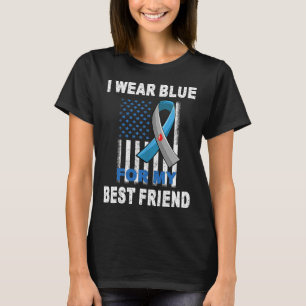 I Wear Blue For My Best Friend Diabetes Awareness T-Shirt