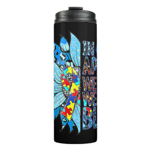 I Wear Blue For My Brother Autism Awareness Kids S Thermal Tumbler