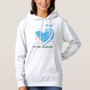 I wear blue for my brother autism awareness produc hoodie