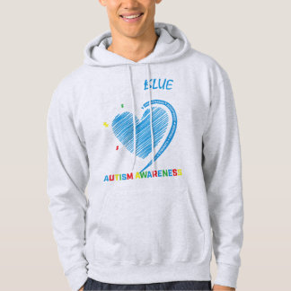 I wear blue for my brother autism awareness produc hoodie