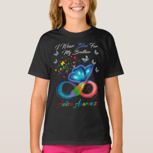 I Wear Blue For My Brother Autism Awareness T-Shirt