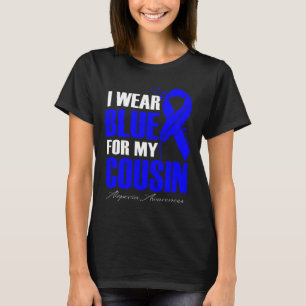 I Wear Blue For My Cousin Alopecia Feather T-Shirt