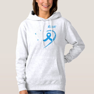 I wear blue for my cousin because my cousin's figh hoodie